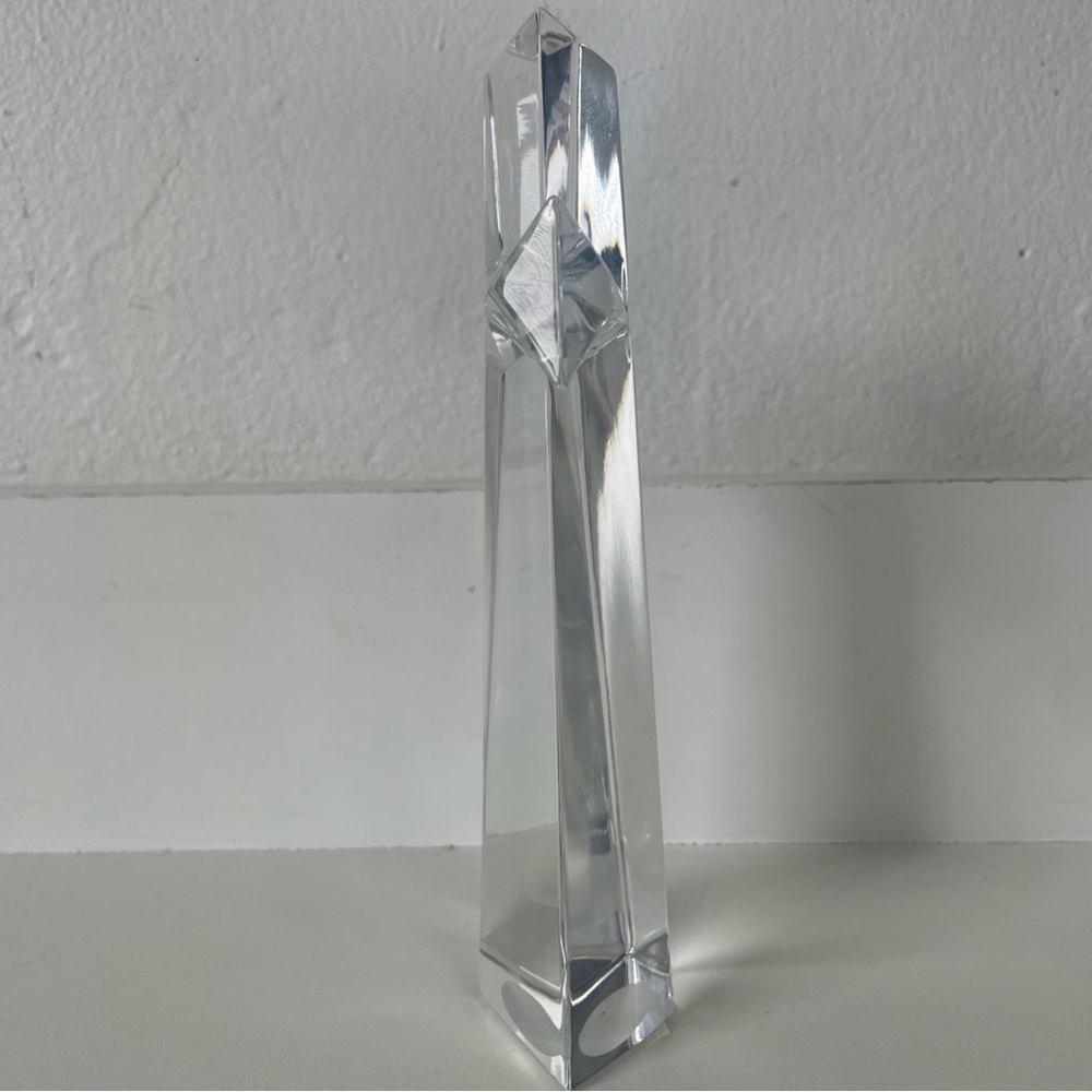 Bohemia Czech Republic 24% Lead Crystal Cross 7.5" tall, Teleflora Gift - Picture 5 of 9
